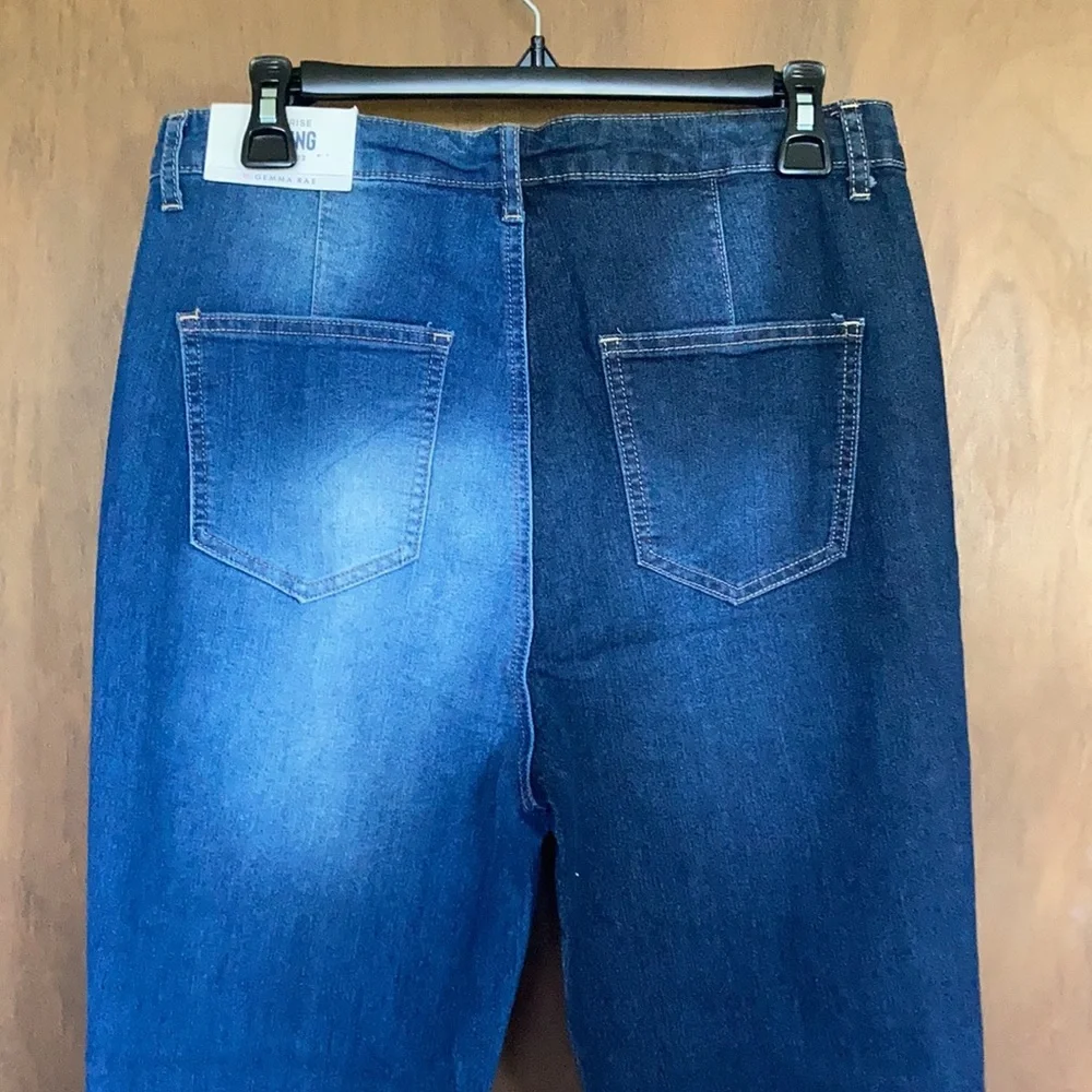 Gemma Rae high rise jegging 2 toned retro stretch bounce back fabric size 15 jrs - Picture 14 of 17